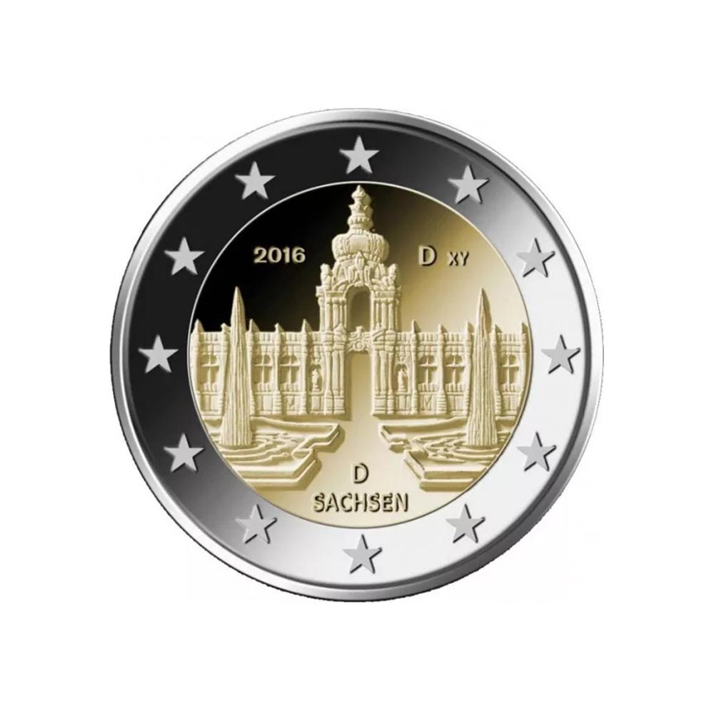 Deutschland 2016 - 2 Euro Gedenk - Sachsen