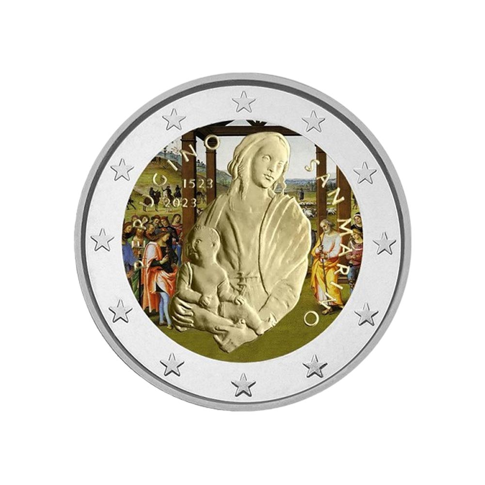 Saint-Marin 2023 - 2 Euro Commémorative - Le Pérugin - Colorisée