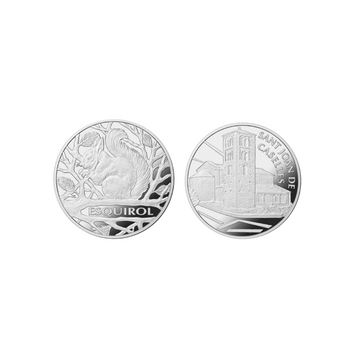 Andorra 2022 - Lotto di 2 x 1,25 euro Commemorativo - Squirrel e Saint -jean Church a Caselles