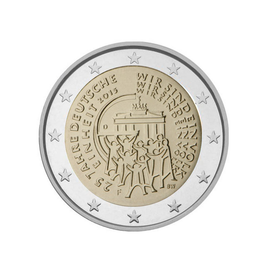 Germania 2015 - 2 Euro Commemorative - Reunificazione tedesca