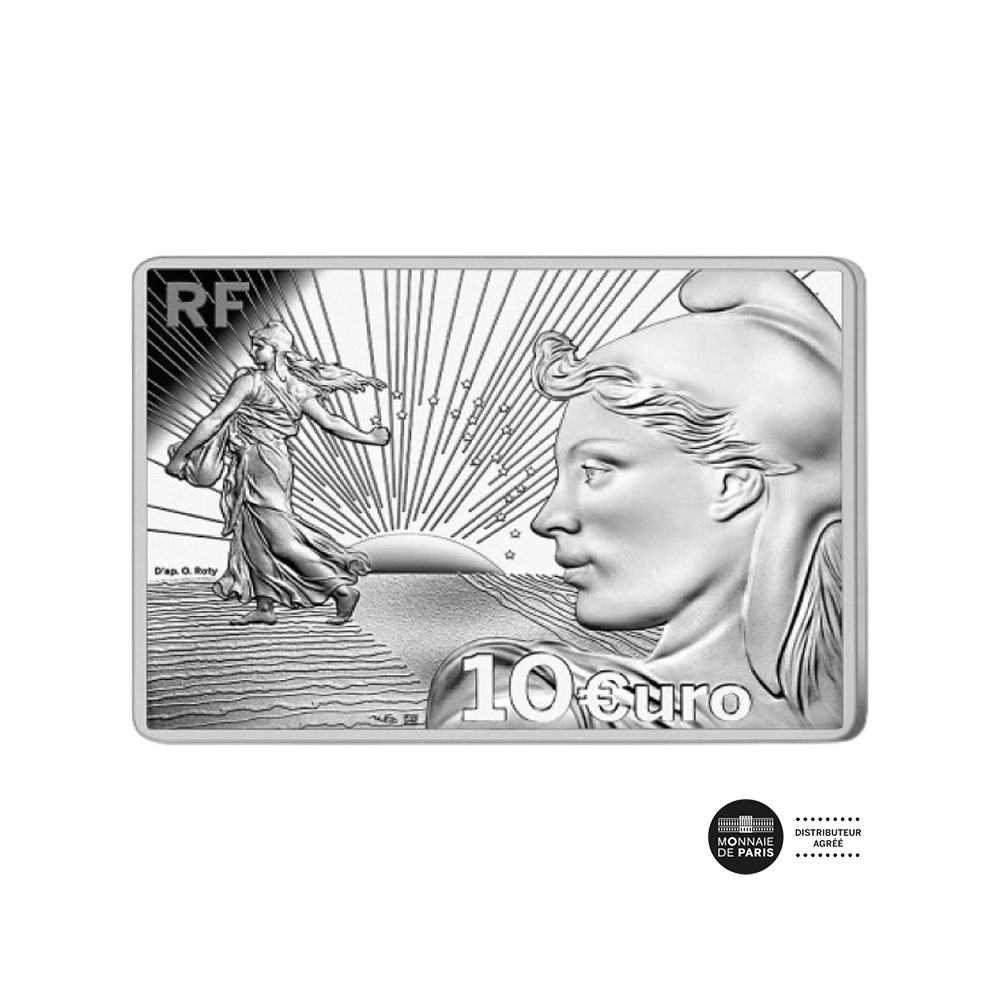 Les 20 ans de l'Euro - Monnaie de 10 Euro Argent - BE 2022