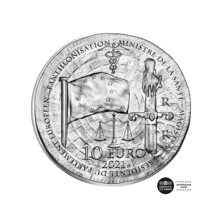Simone Veil - Monnaie de 10 Euro Argent - BE 2021