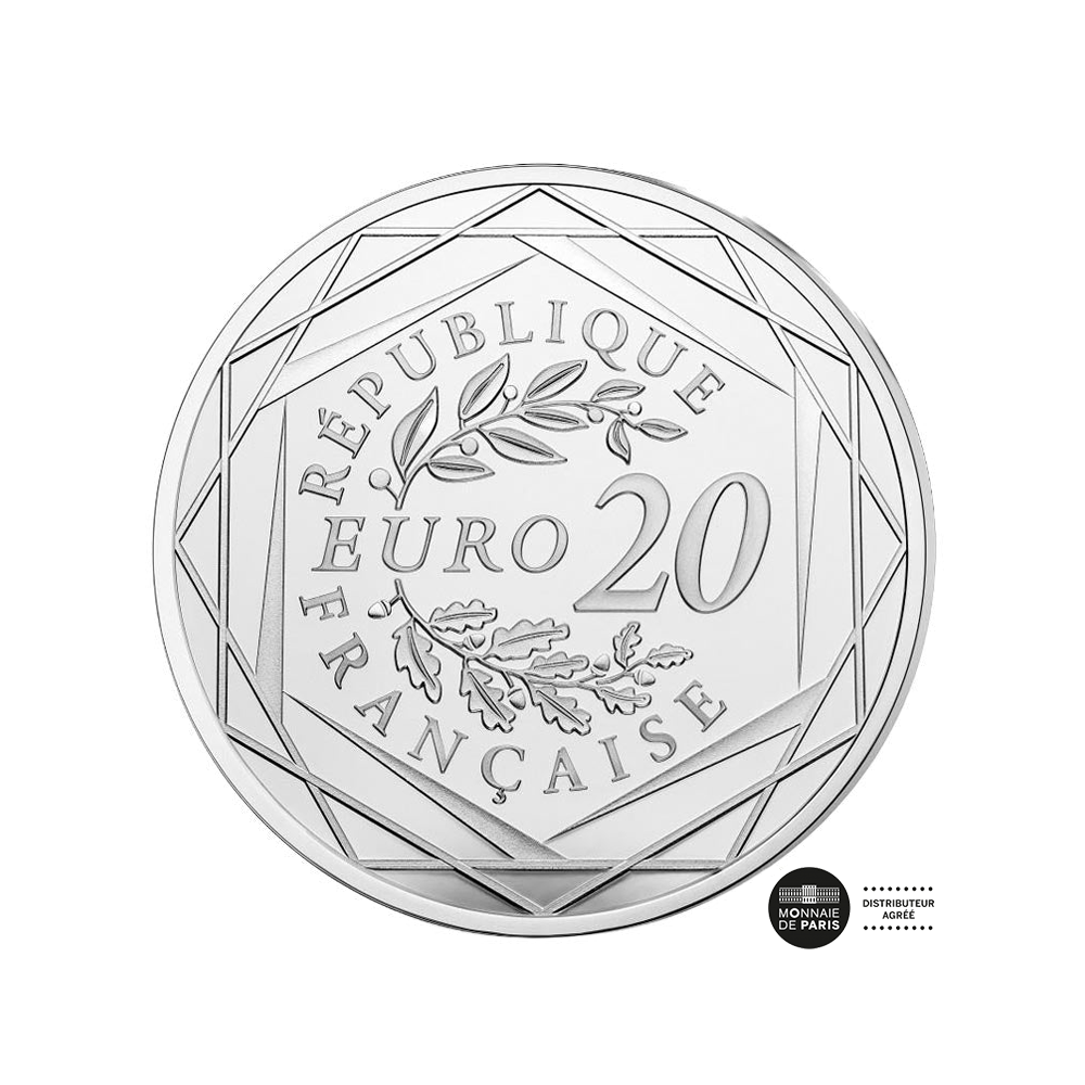 monnaie de paris 20 euro argent be 2020 jacques chirac