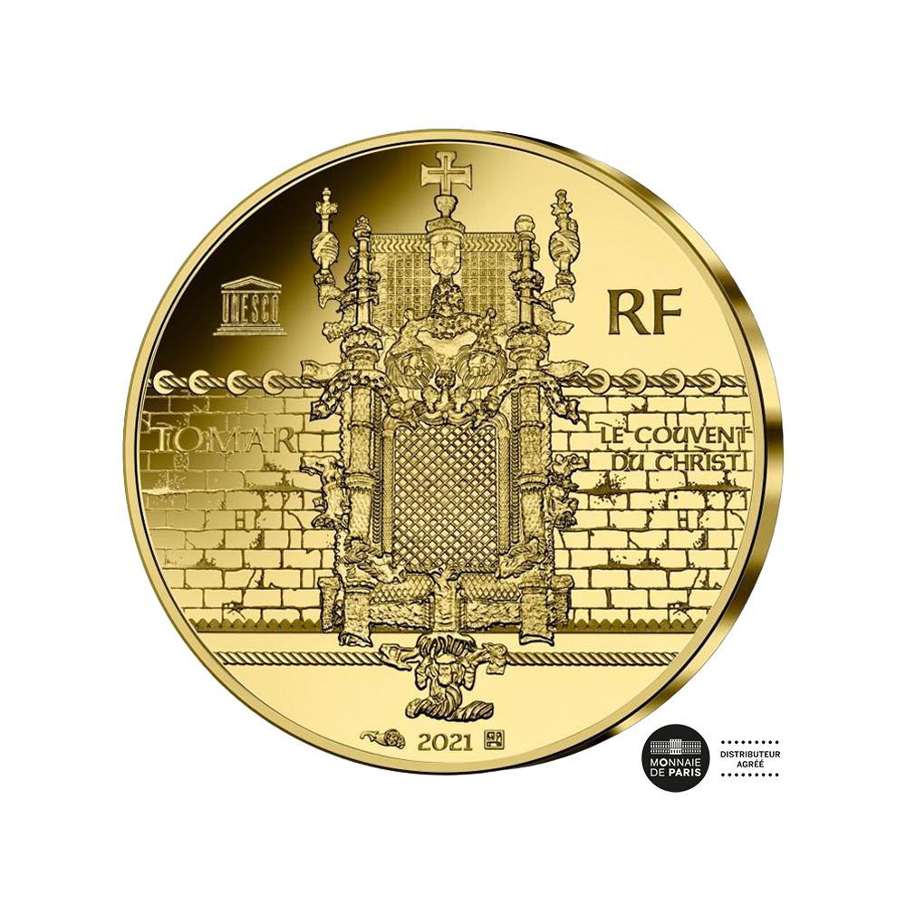 Unesco - Monnaie de 200€ Or - Magellan et âge Manuelin - BE 2021