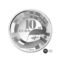 monnaie 10 euro be debarquement normandie 2019