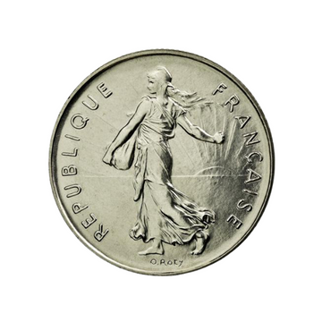 Currency France - 5 francs nickel seed