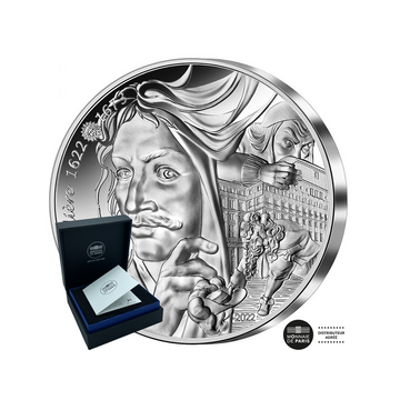 The Art of the Pen - Molière - 20 Euro 1 oz High Relief Silver