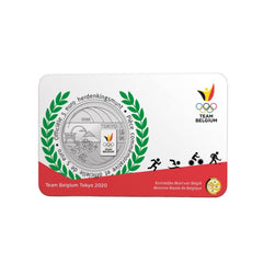 ⁣⁢Belgium 2020 - 5 Euro Commemorative Coin - Tokyo Olympics - BU - Colorized⁤⁣