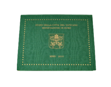 Set of euros in euros from the city of Vatican 2010 - Pope Benoît XVI - Official Currency Pack