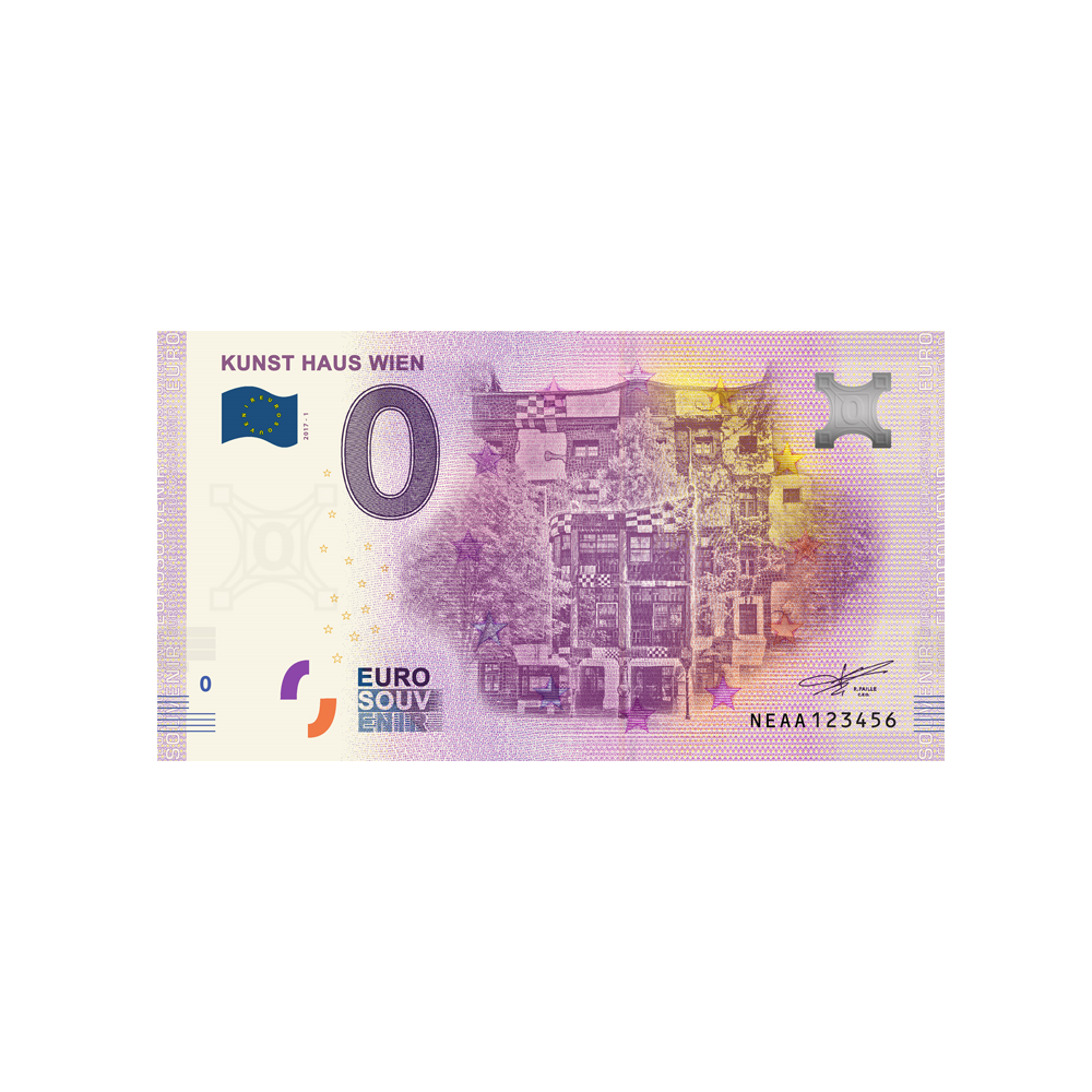 Billet souvenir de zéro euro - Kunst Haus Wien - Autriche - 2017