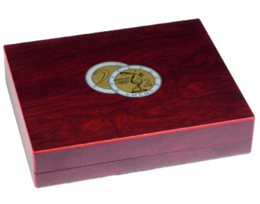 Coffret VOLTERRA QUATTRO de luxe pour 140 pièces de 2 euros.