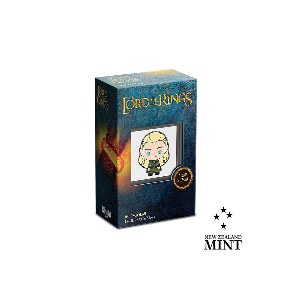 Chibi Coin Collection - The Lord of the Rings - Legolas - 2 Dollars Argent