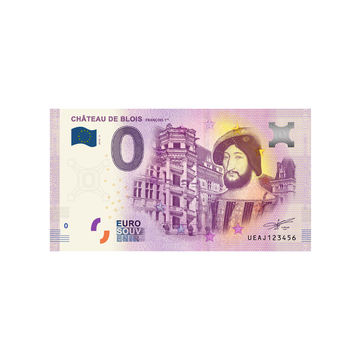 Souvenir ticket from zero to Euro - Château de Blois - France - 2019