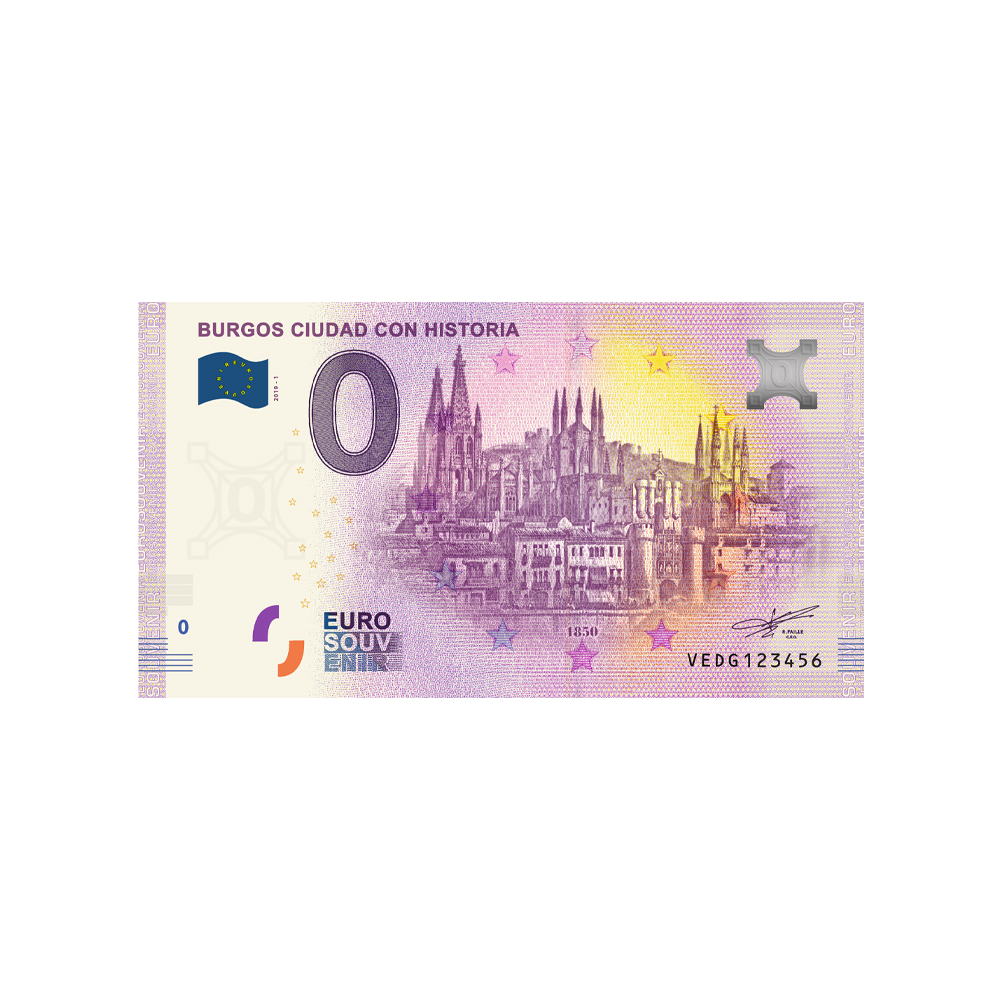 Souvenir -Ticket von null Euro - Burgos Ciudad con Historia - Spanien - 2019