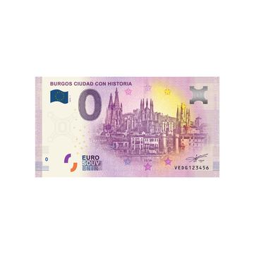 Bilhete de lembrança de Zero Euro - Burgos Ciudad Con Historia - Espanha - 2019