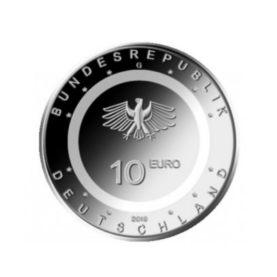 Allemagne 2019 - 10 Euro Commémorative - Dans les airs - Lot des 5 ateliers