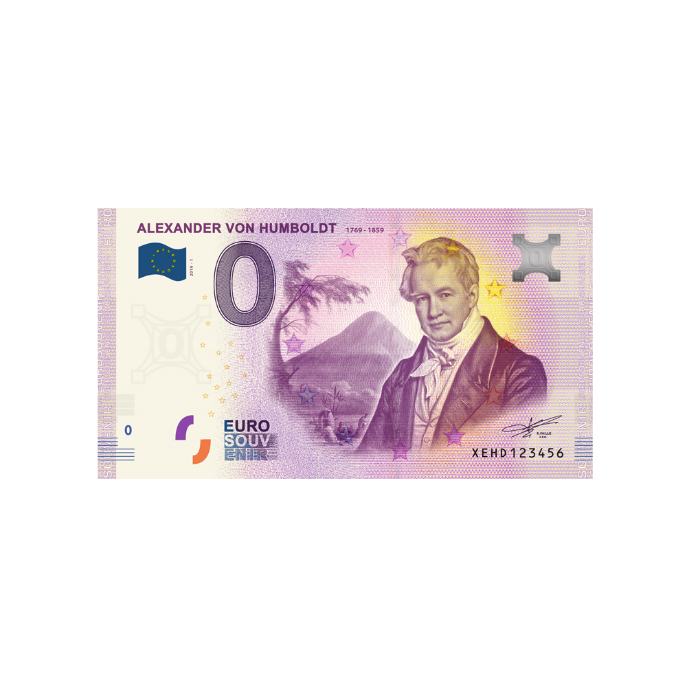 Bilhete de lembrança de Zero Euro - Alexander von Humboldt - Alemanha - 2019