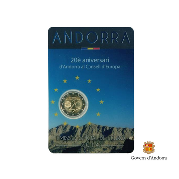 Andorra 2014 - 2 euro commemorative - Europe Council - BU