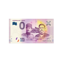 Souvenir ticket from zero to Euro - Azerbaijan -Baku - Turkey - 2019