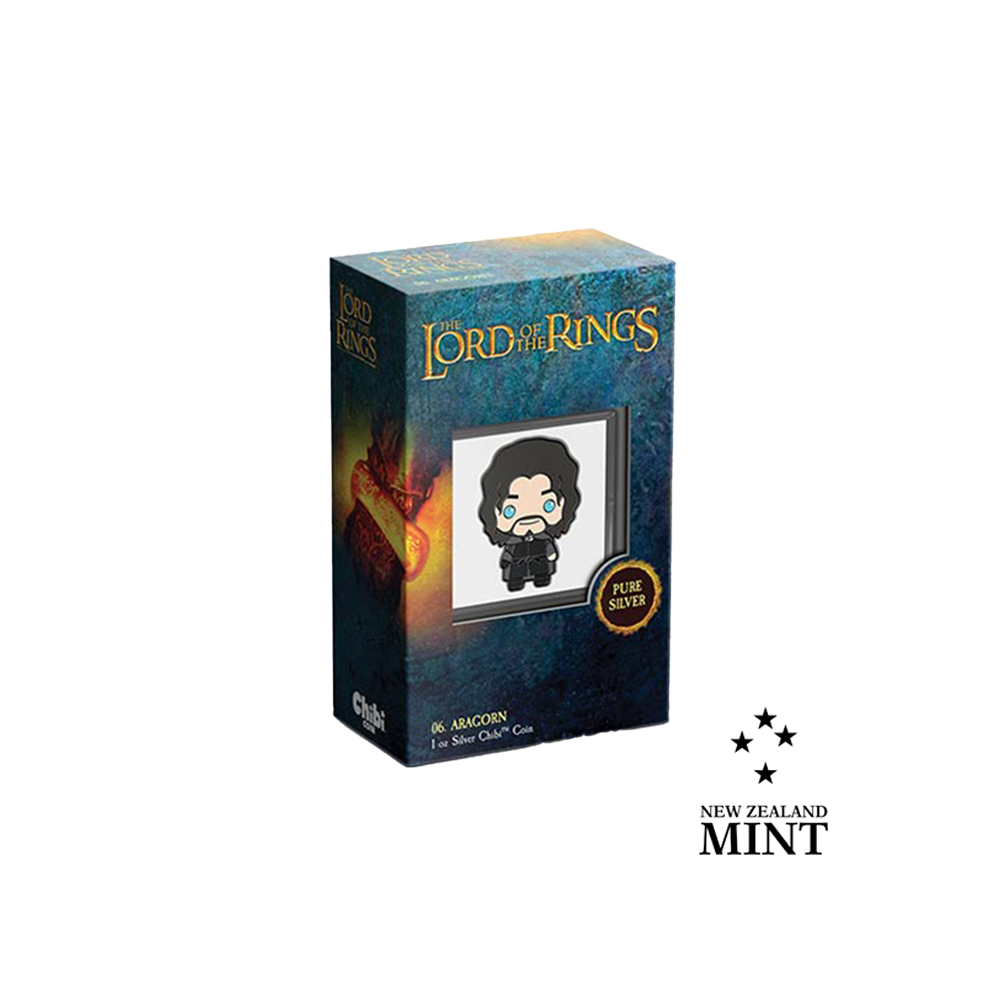 Collezione di monete Chibi The Lord of the Rings Series - Aragorn - 2 dollari