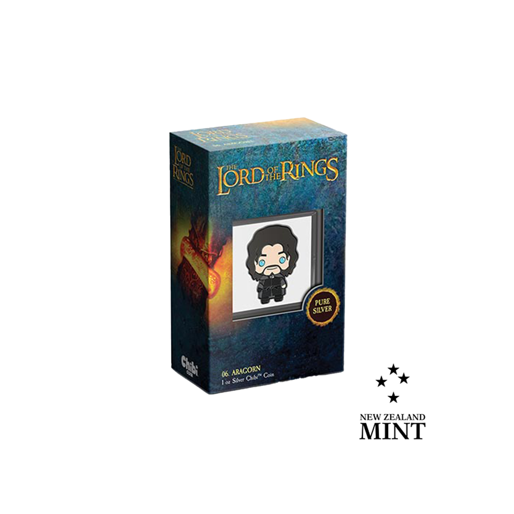 Coleção de moedas Chibi The Lord of the Rings Series - Aragorn - 2 dólares