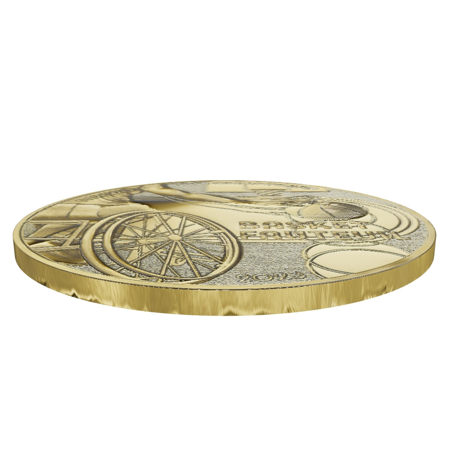 Paris 2024 Olympic Games - Les Sports Series - Basket Armchair - money of € 50 Gold - 1/4 Oz - BE 2023