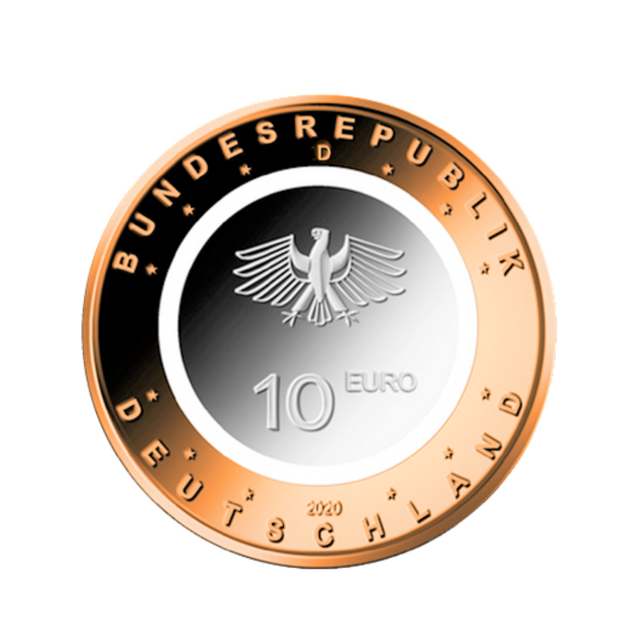Alemanha 2020 - 10 euros comemorativo - em terra - lote de 5 workshops