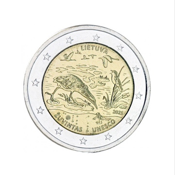 Lithuania 2021 - 2 Euro commemorative - reserve of the biosphere of žuvintas