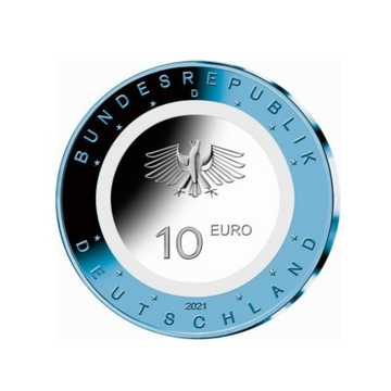 Germany 2021 - 10 euro commemorative - on water - lot of 5 workshops