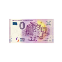 Biglietto souvenir da zero a euro - The Blockhouse of EperleCques - Francia - 2020