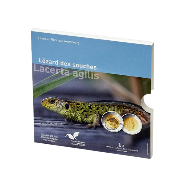 ⁣⁢Luxembourg 2021 - 5 Euro Commemorative Coin - Sand Lizard - Proof⁤⁣