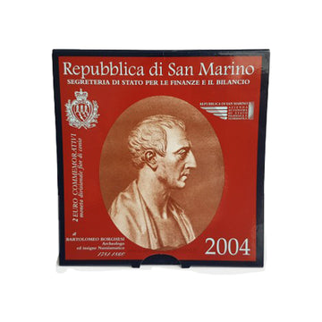 Saint -Marin 2004 - 2 Euro Commemorative - Bartolomeo Borghesi - Bu