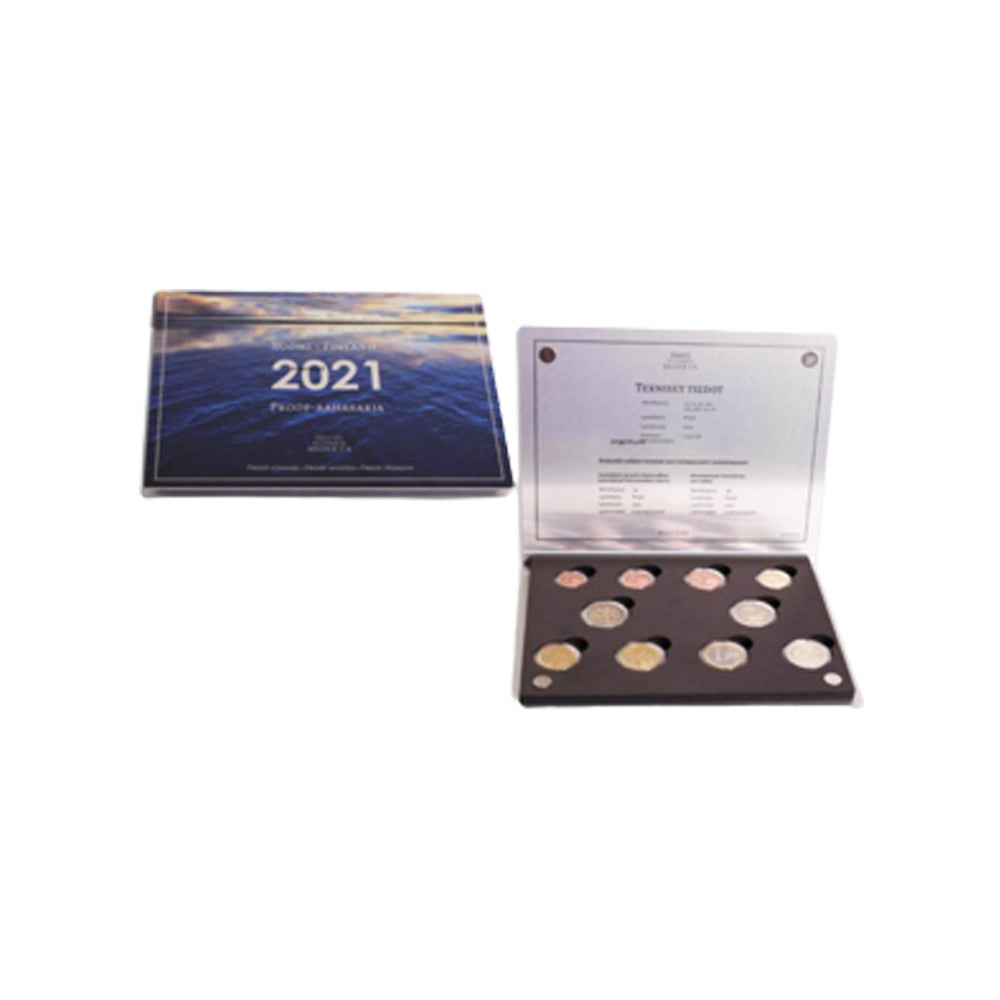 Finlandia 2021 essere impostato - Serie 1 Cent a 2 € + 2 x 2 € Commemorativo