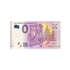 Billet souvenir de zéro euro - Die Bremer Stadtmusikanten - Allemagne - 2018