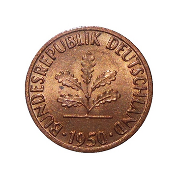 1 Pfennig Bundesrepublik Deutschland Germany 1950-2001