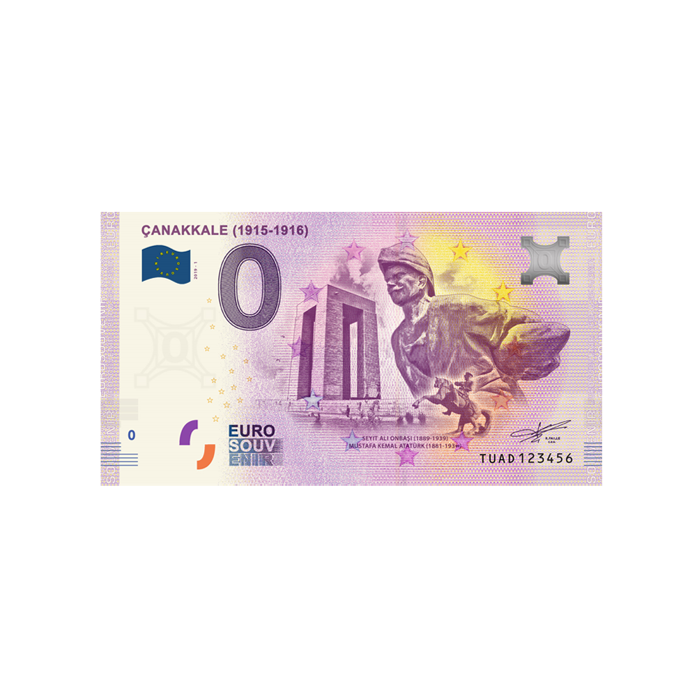 Billet souvenir de zéro euro - Canakkale (1915-1916) - Turquie - 2019