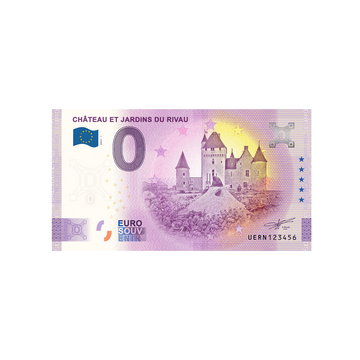 Billet souvenir de zéro euro - Château et Jardins du Rivau - France - 2022