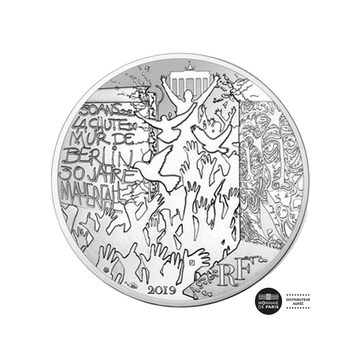 chute du mur de berlin 100 euro argent courante 2019