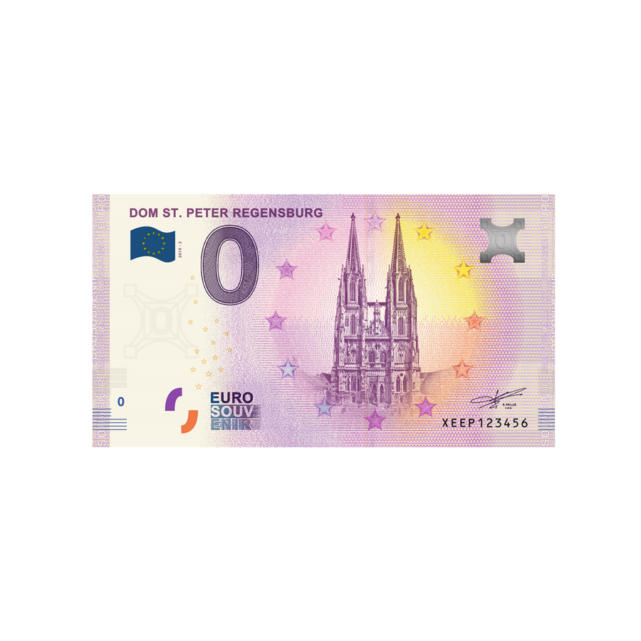 Billet souvenir de zéro euro - Dom St. Peter Regensburg - Allemagne - 2019