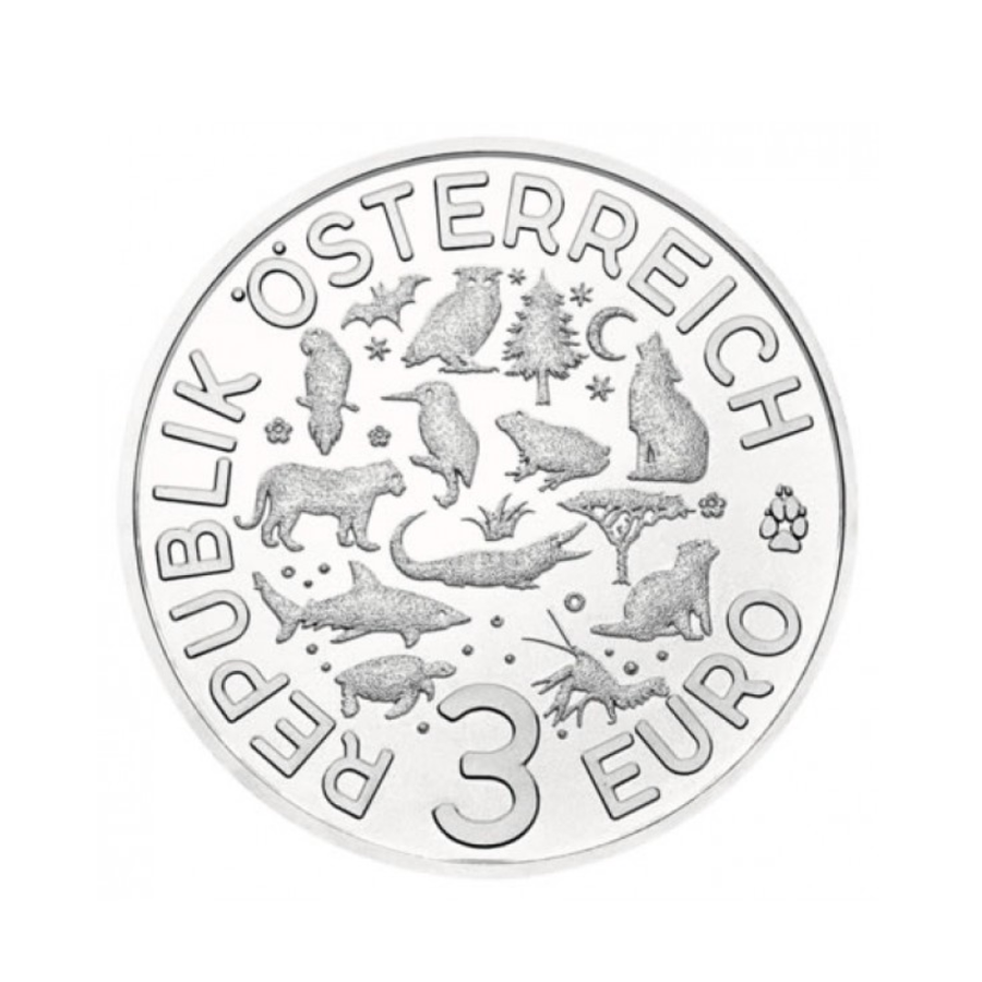 Österreich 2018 - 3 Euro Gedenk - Hibu - 8/12