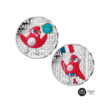 Paris 2024 Jogos Olímpicos - Conjunto de 2 moedas de € 50 prata - onda 1 - colorido