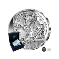 Valuta van 20 € High Relief Silver - Jean de la Fontaine - L'Art de la Plume - Be 2021