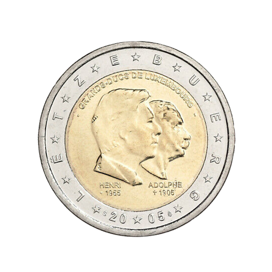 Luxemburgo 2005 - 2 Euro comemorativo - Grands -Ducs Henri e Adolphe