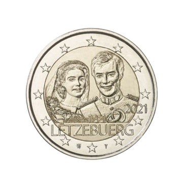 Luxembourg 2021 - 2 Euro commemorative - Wedding of the Grand Duke Henri Classic version