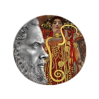 Gustav Klimt Maiores Artistas do Mundo - 10 Cedis - Prata 2020