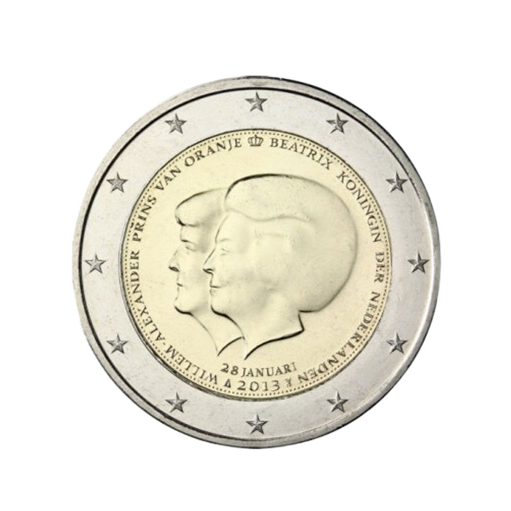 Holanda 2013 - 2 Euro comemorativo - abdicação da rainha Beatrix
