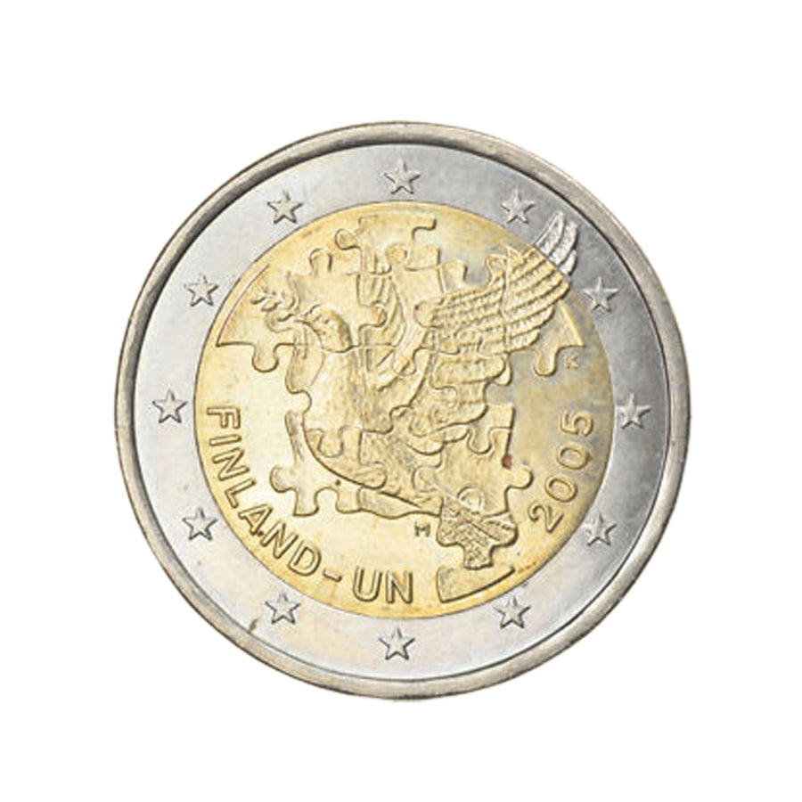 Finlândia 2005 - 2 Euro comemorativo - ONU Aniversário