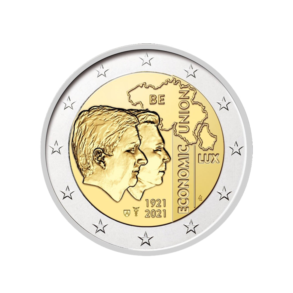 Belgio 2021 - 2 Euro Commemorative - Belgian -Luxemburg Economic Union - BE