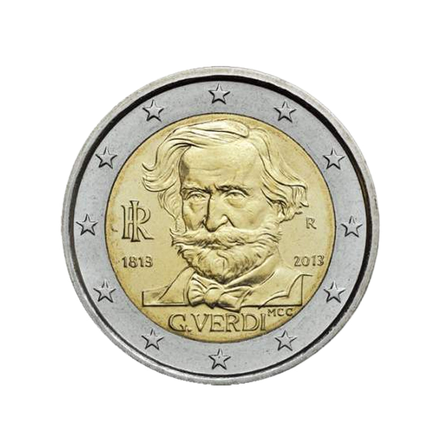 Itália 2013 - 2 Euro comemorativo - Giuseppe Verdi