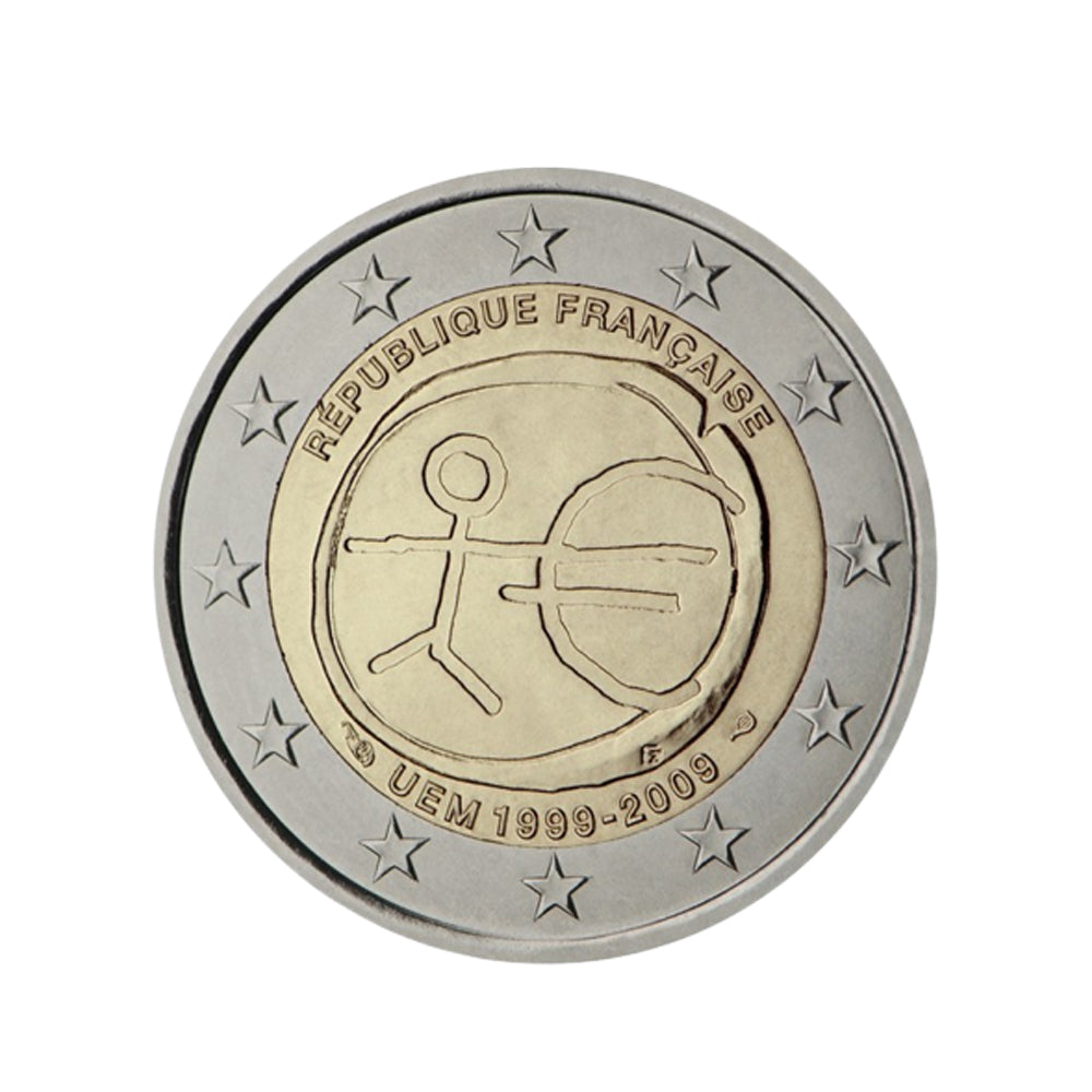 France 2009 - 2 Euro Commémorative - Union économique et monétaire